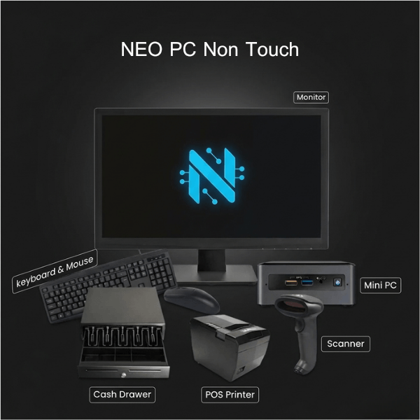 SET POS รุ่น NEO PC Non Touch ระบบ WINDOWS สำหรับร้านค้าทั่วไป